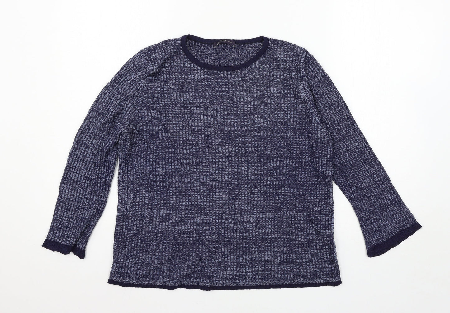 Marks and Spencer Womens Blue  Knit Pullover Jumper Size 14