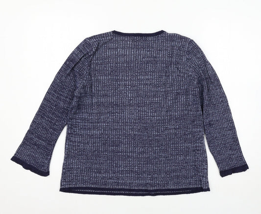 Marks and Spencer Womens Blue  Knit Pullover Jumper Size 14