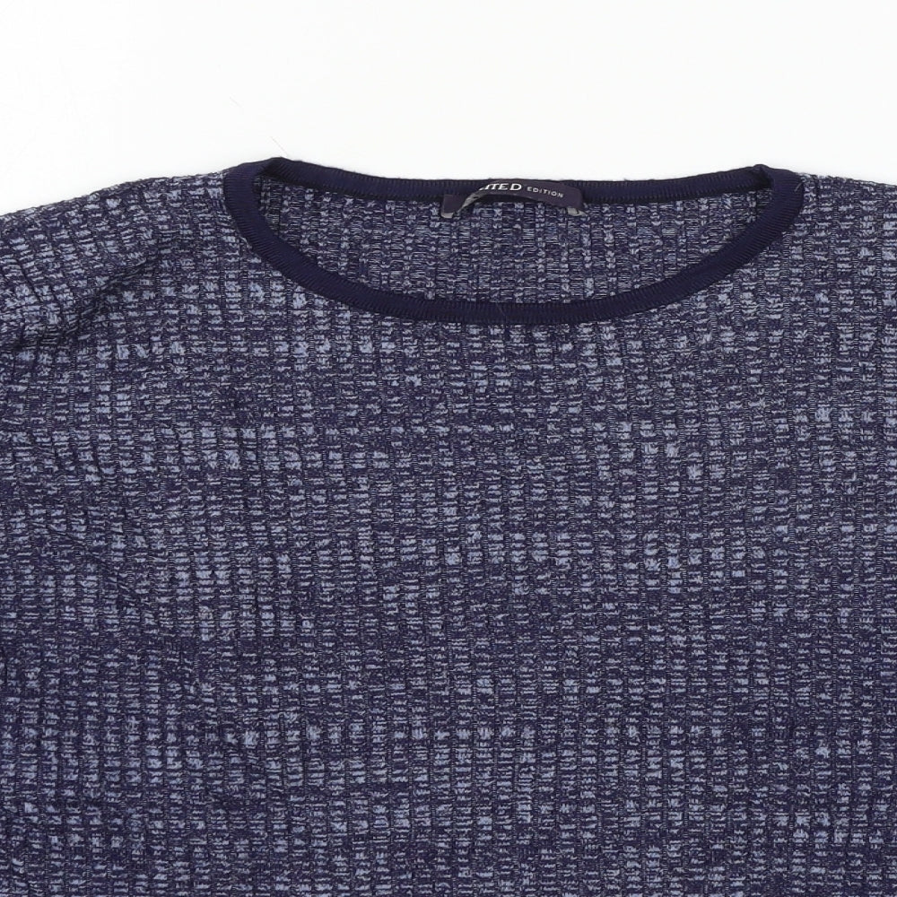 Marks and Spencer Womens Blue  Knit Pullover Jumper Size 14