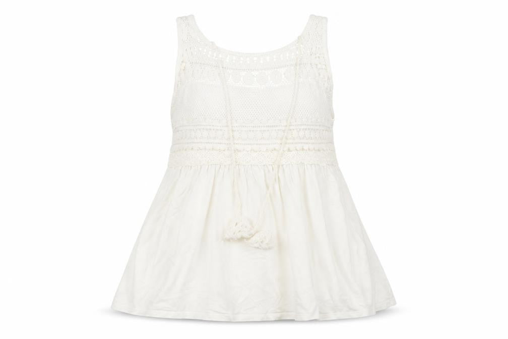 Pull&Bear Womens White   Basic Tank Size 6