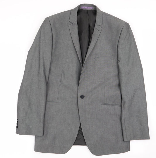 Burtons Menswear Mens Grey   Jacket Blazer Size 40