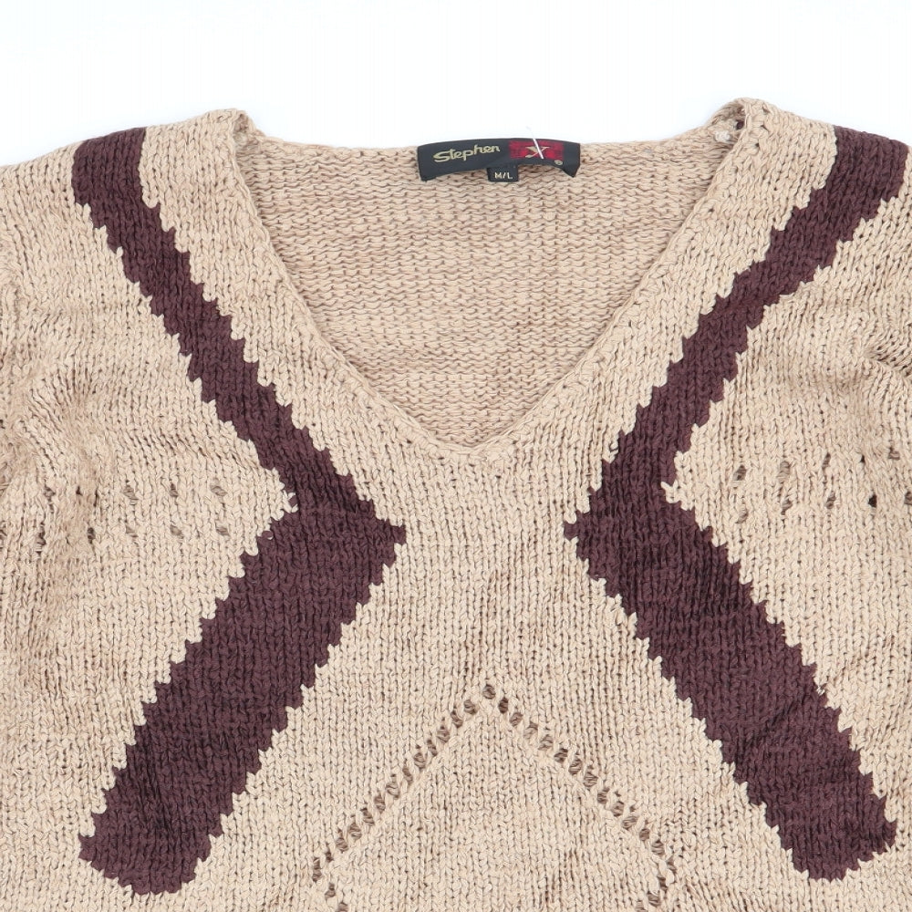 stephen Womens Beige   Pullover Jumper Size M  - Size M/L