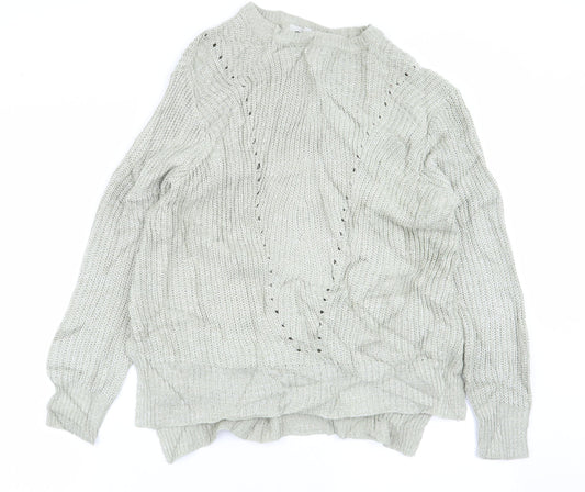 Peacocks Womens Green   Pullover Jumper Size S