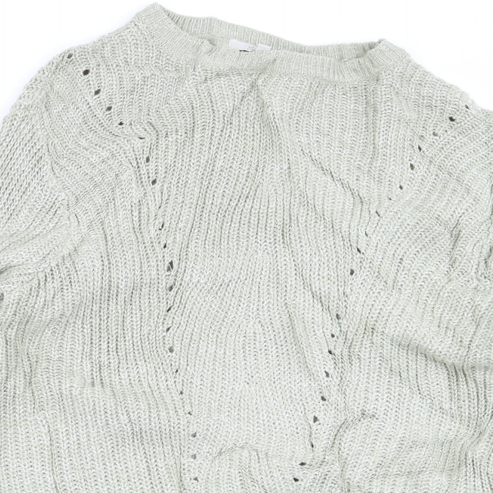 Peacocks Womens Green   Pullover Jumper Size S