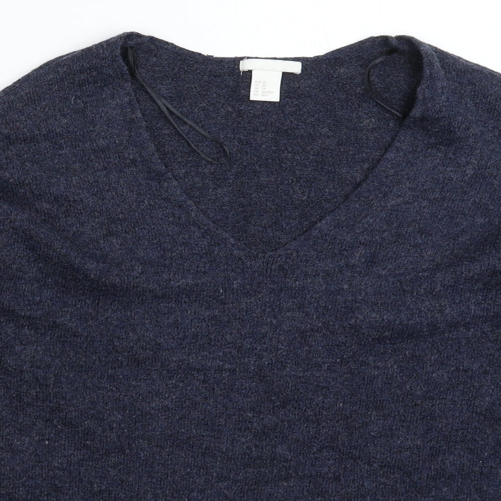 H&M Womens Blue  Knit Pullover Jumper Size XS