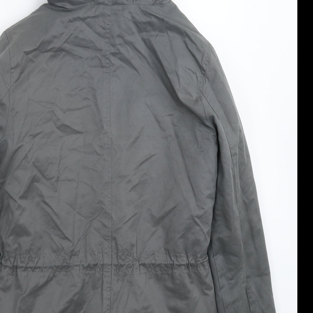 Oasis Womens Grey   Parka Coat Size S