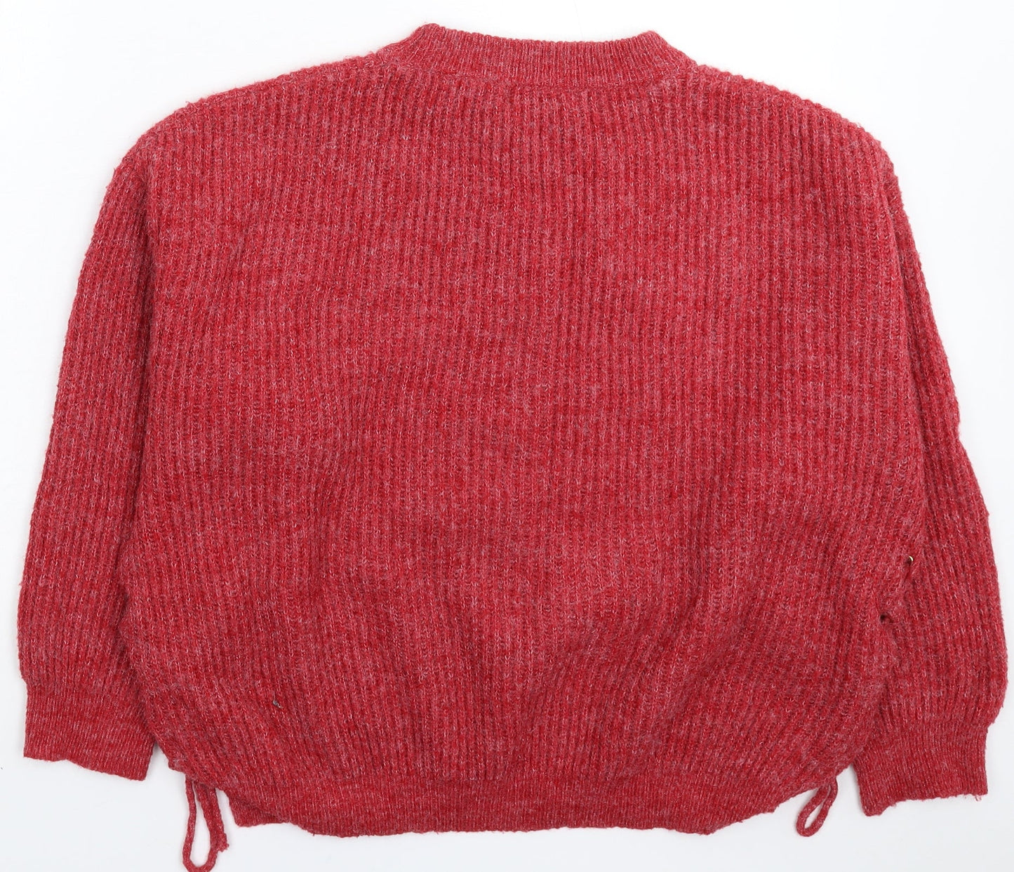 By Swan Womens Red  Knit Pullover Jumper One Size
