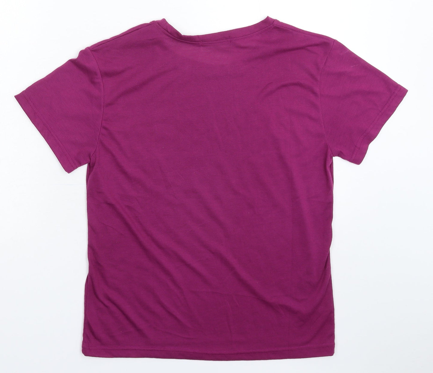 Fashion Womens Purple   Basic T-Shirt Size S