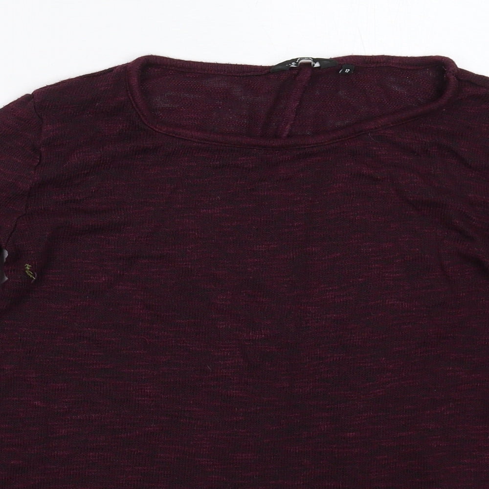 New Look Womens Brown  Knit Pullover Jumper Size 12