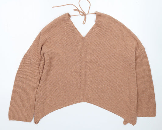 ASOS Womens Beige  Knit Pullover Jumper Size 10  - Oversized