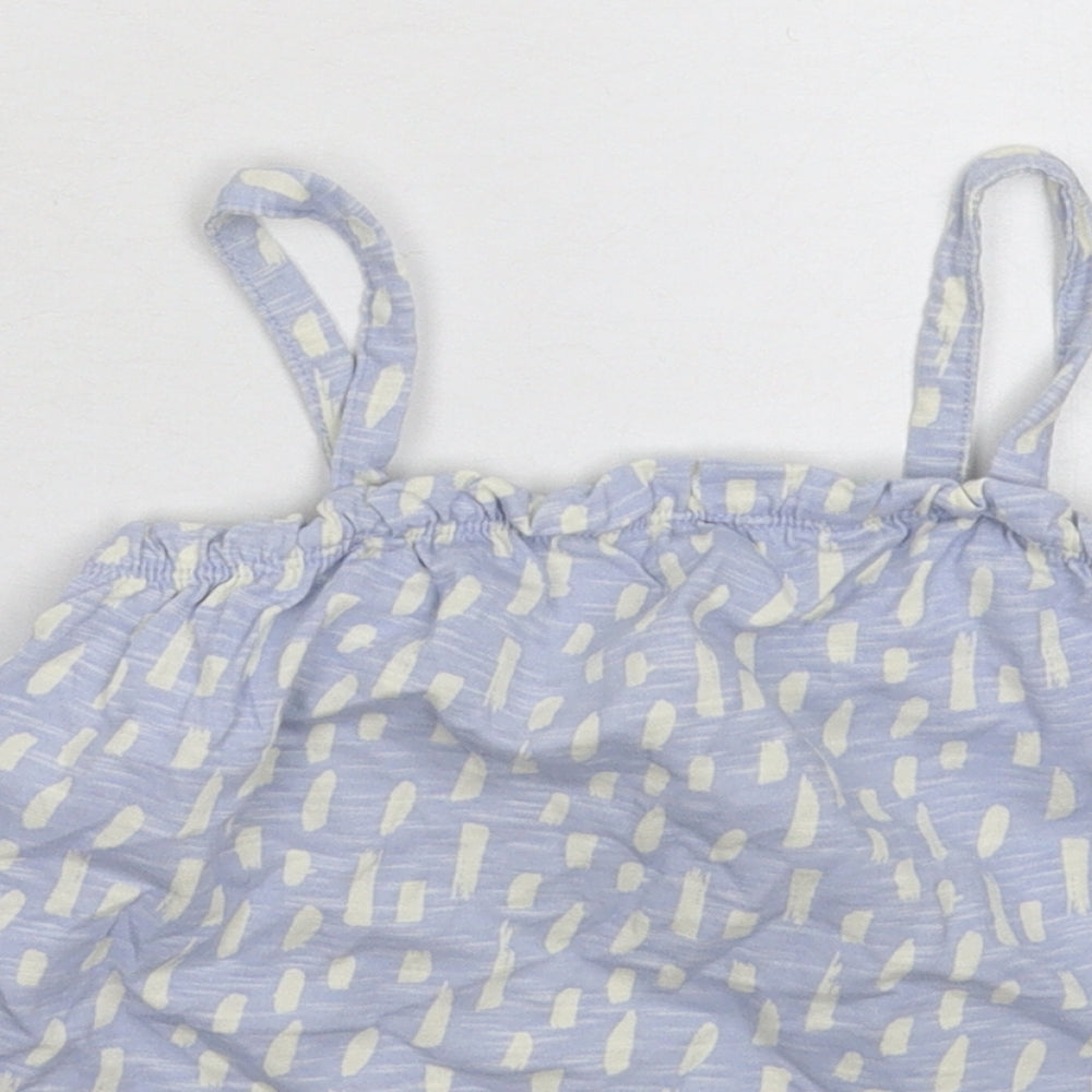 Nutmeg Girls Blue   Basic Tank Size 6-7 Years