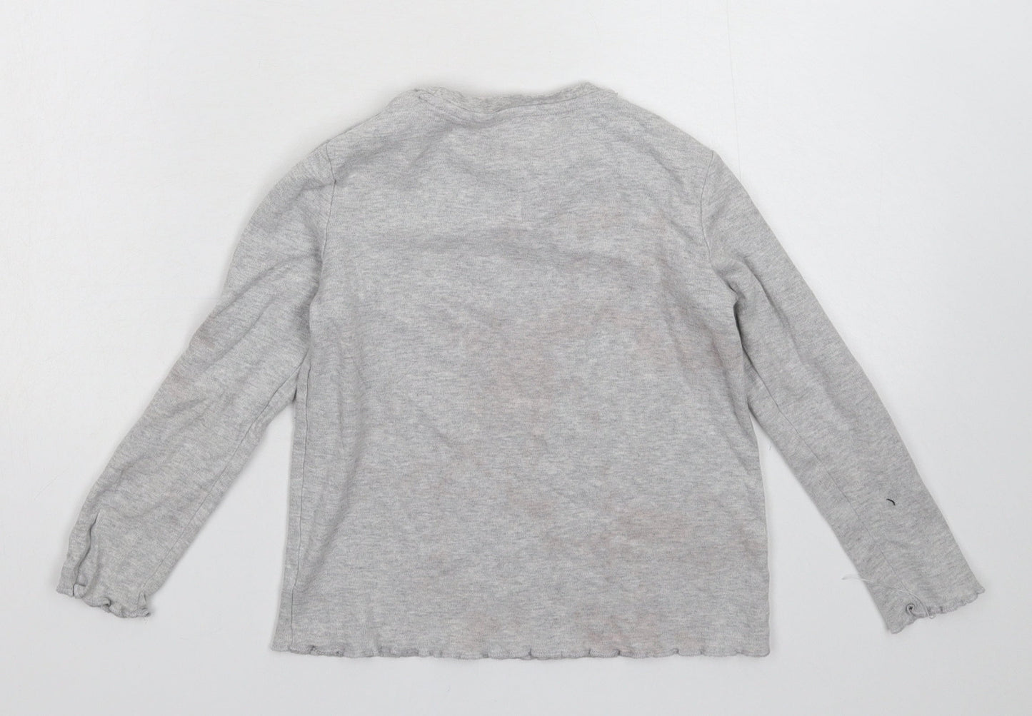 George Girls Grey   Basic T-Shirt Size 7-8 Years