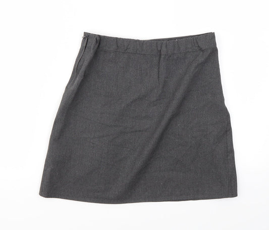 M&S Girls Grey   Flare Skirt Size 9-10 Years
