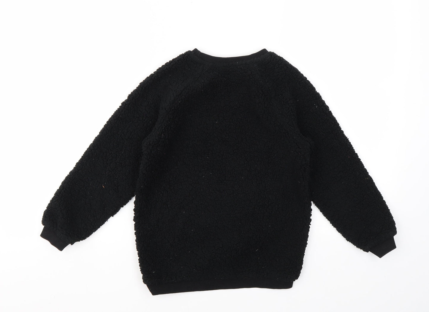 George Boys Black Geometric   Pyjama Top Size 6-7 Years
