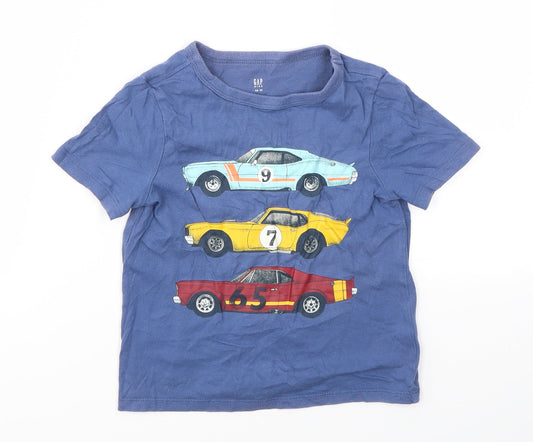 Gap Boys Blue Geometric  Basic T-Shirt Size XS