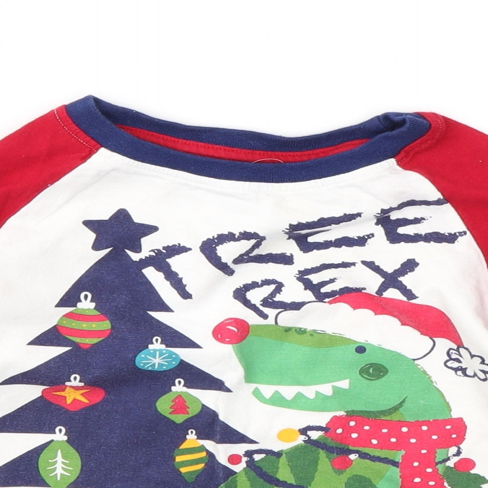 SLEIGH BELLS Boys Multicoloured Geometric  Basic T-Shirt Size 3-4 Years