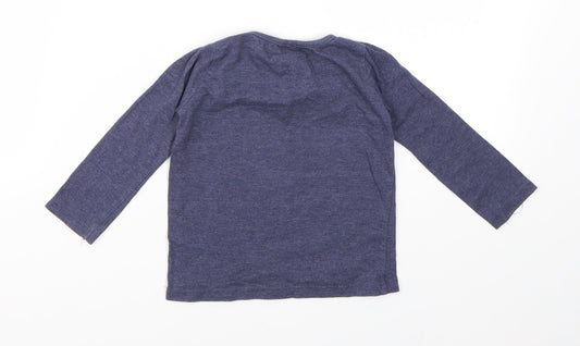 Evie Angel Girls Blue   Basic T-Shirt Size 12-18 Months