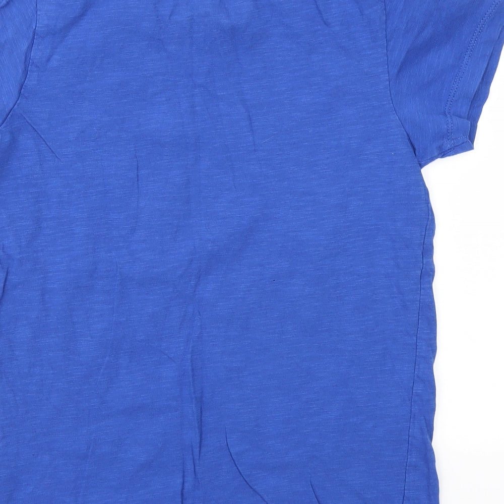 Matalan Boys Blue Geometric  Basic T-Shirt Size 10 Years