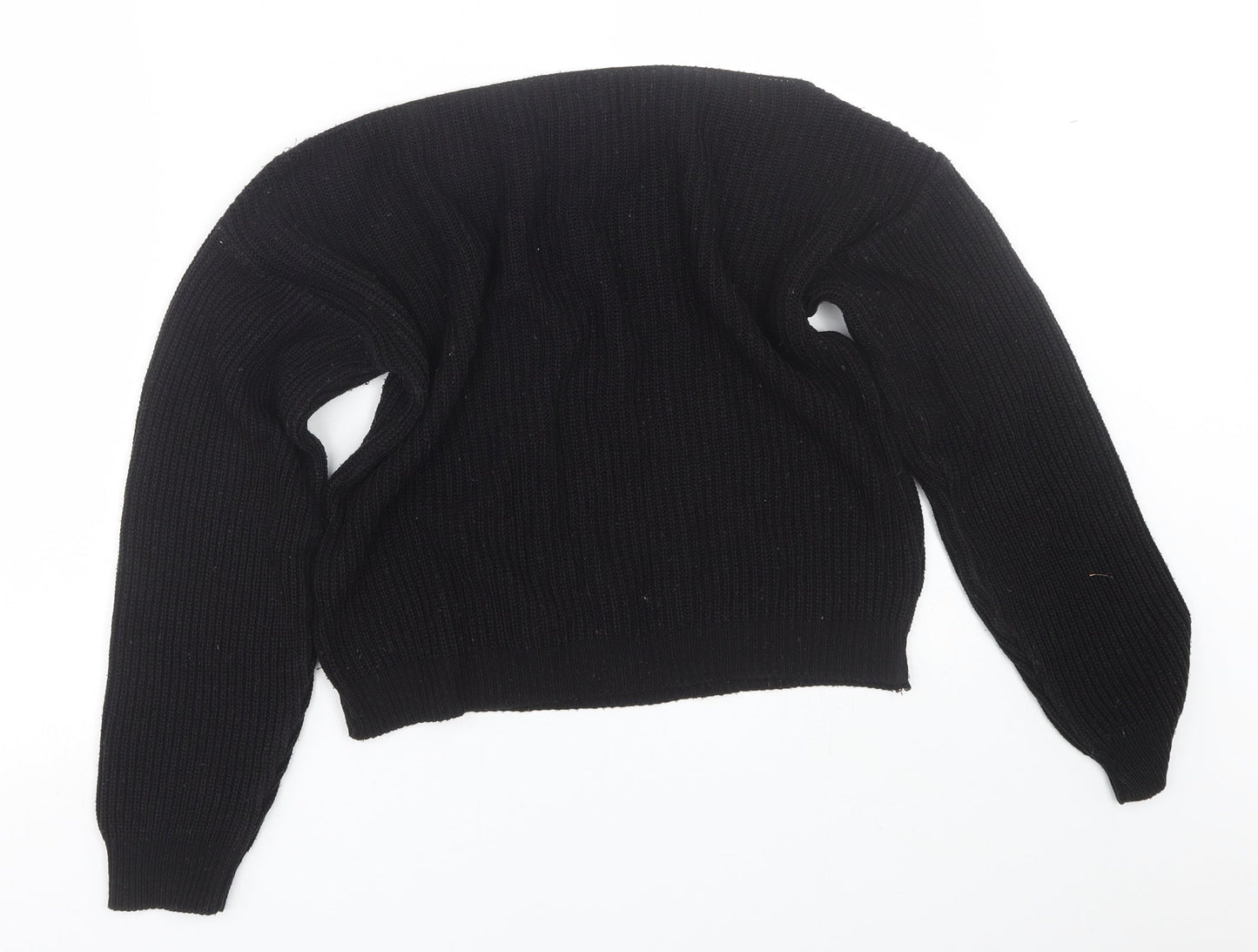 PRETTYLITTLETHING Womens Black   Pullover Jumper Size 4