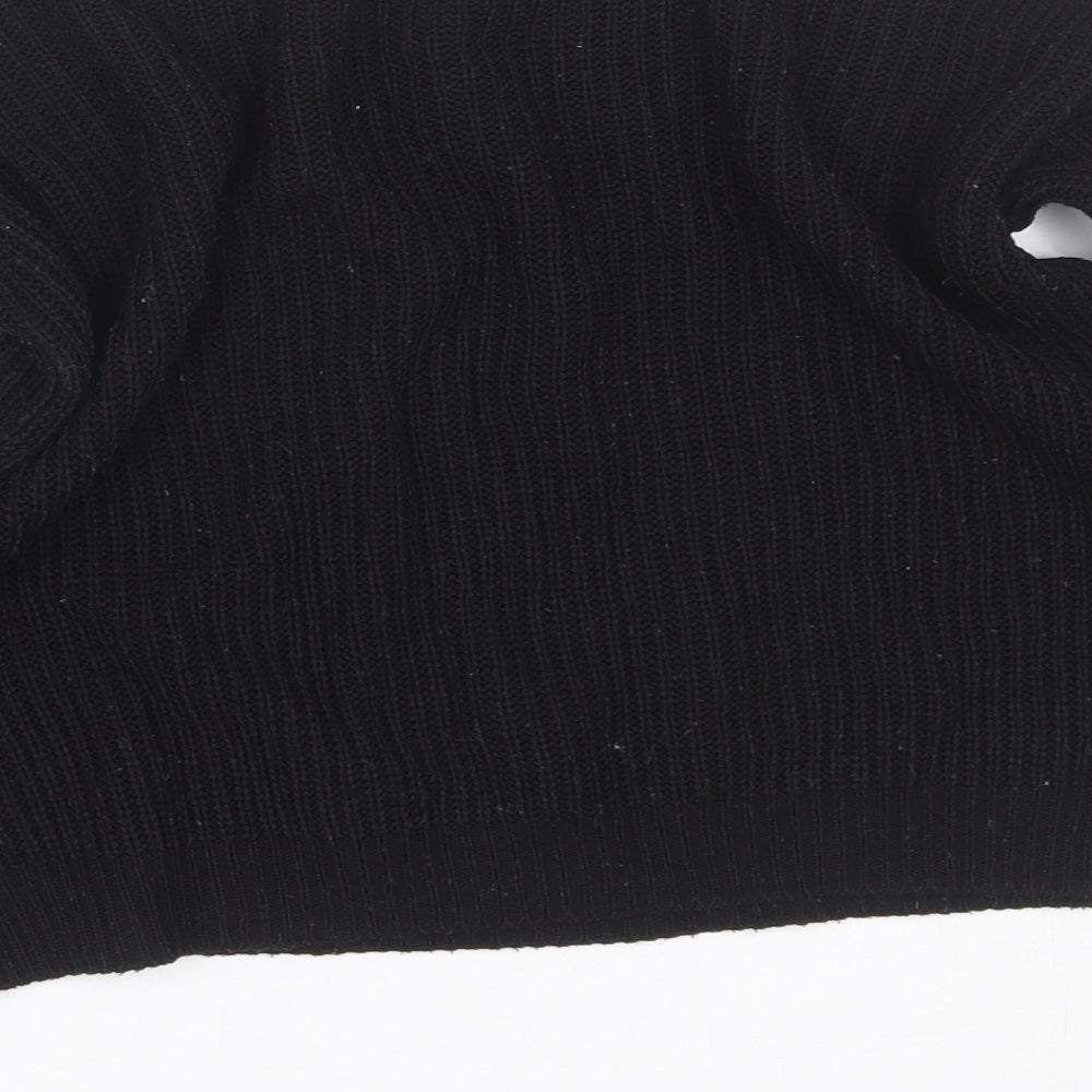 PRETTYLITTLETHING Womens Black   Pullover Jumper Size 4