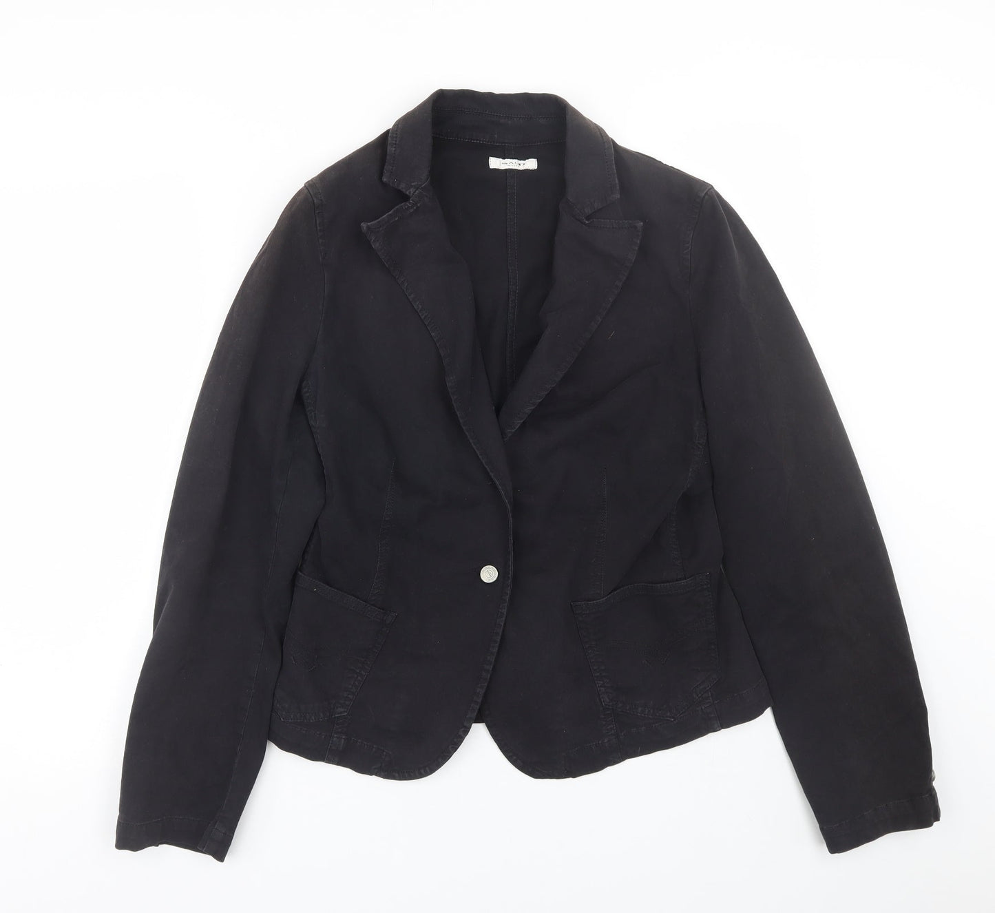 Sand White Womens Black   Jacket Coat Size L