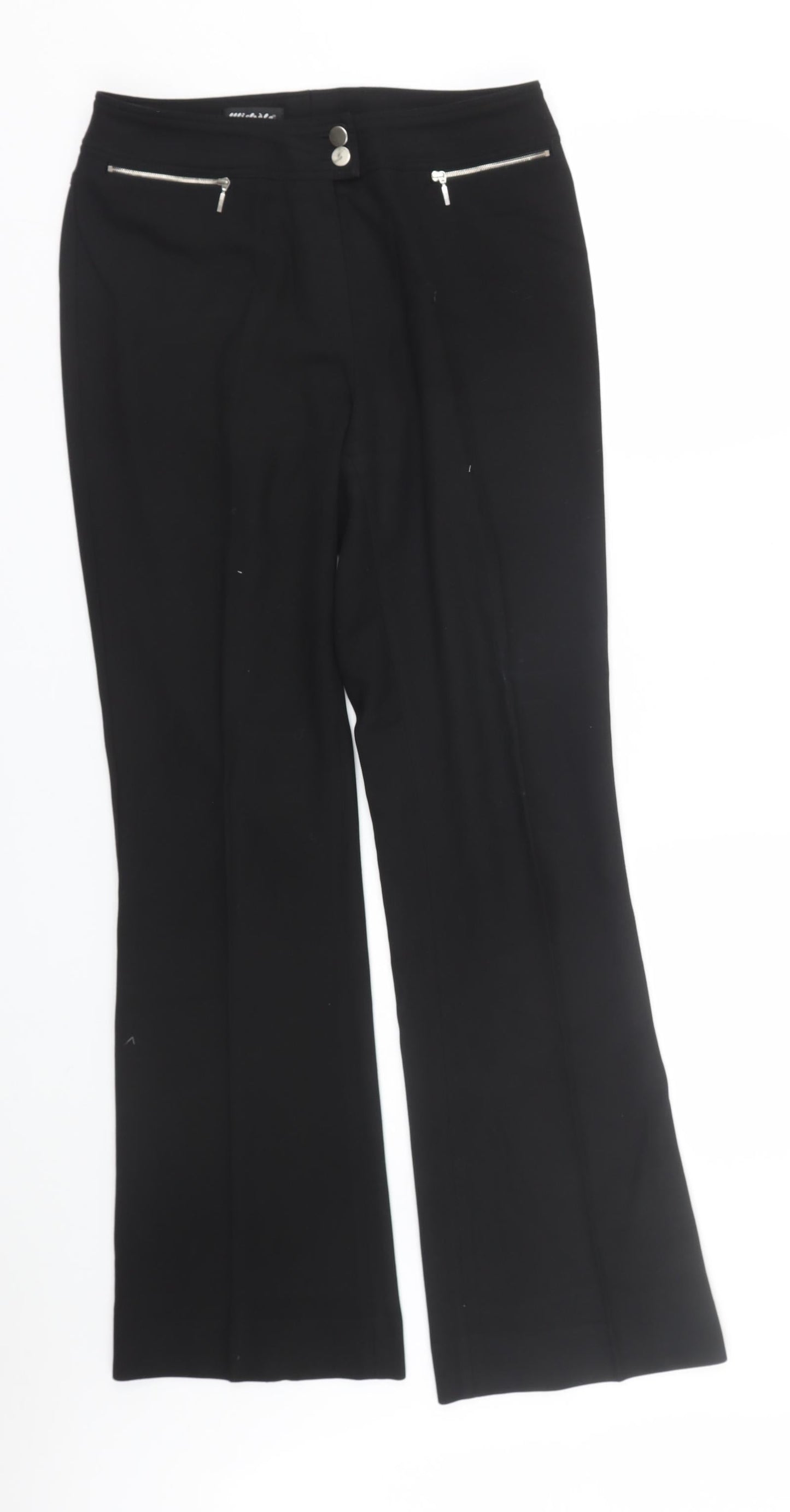 Wichele Womens Black   Trousers  Size 12 L31 in
