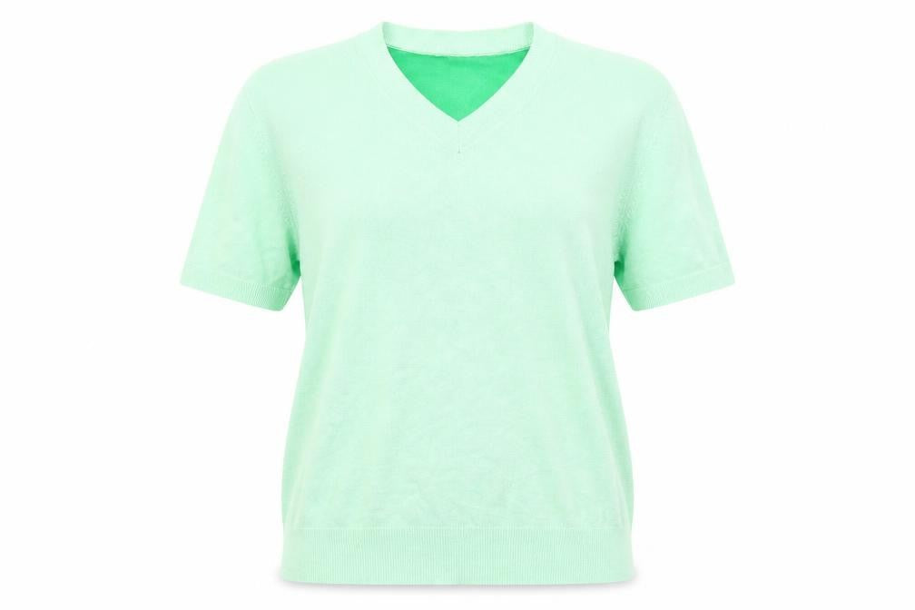M&S Womens Green  Knit Pullover Jumper Size 14