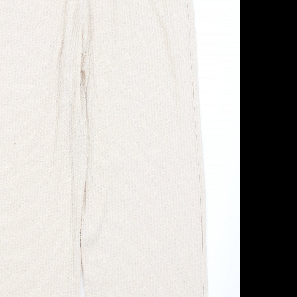 New Look Womens Beige   Trousers  Size M L27 in