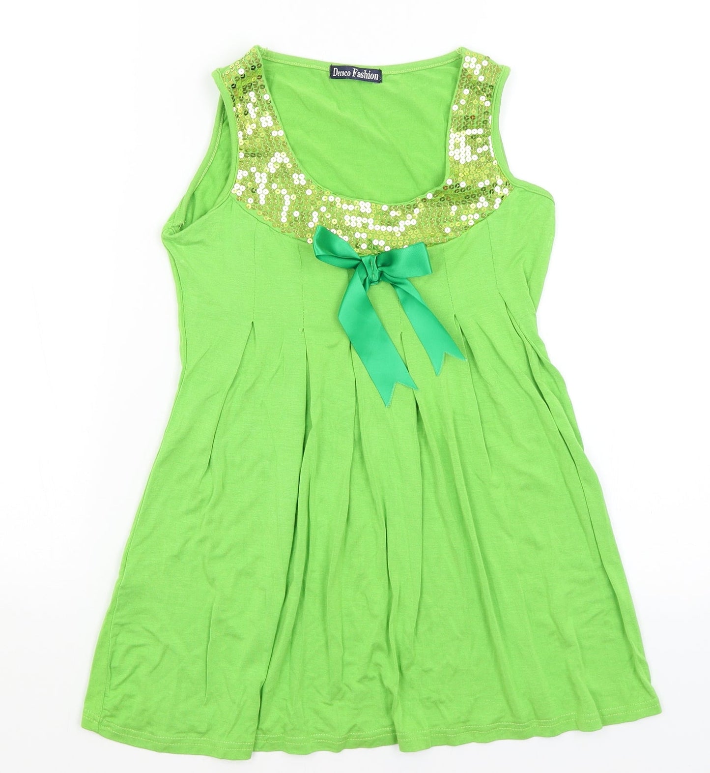 Decoco Fashion Womens Green   Basic Tank Size M