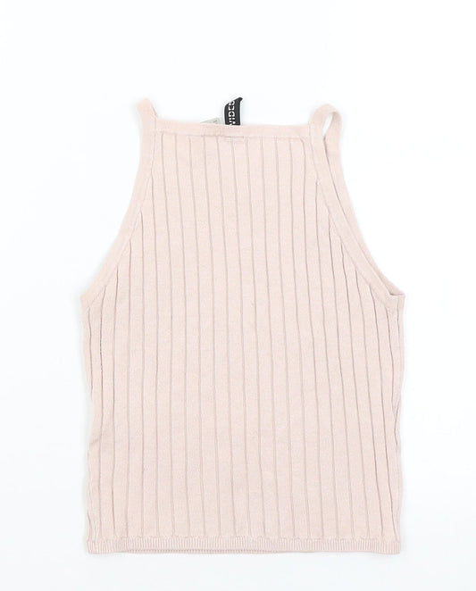 Divided Womens Pink   Cropped Tank Size XS