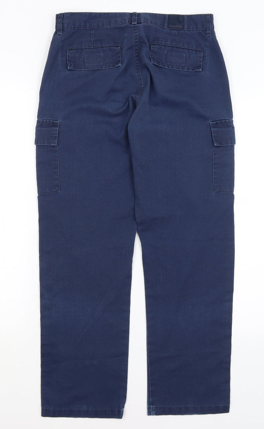 Uneek Womens Blue   Trousers  Size 8 L28.5 in