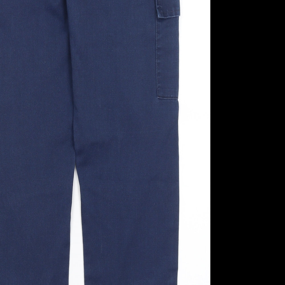 Uneek Womens Blue   Trousers  Size 8 L28.5 in