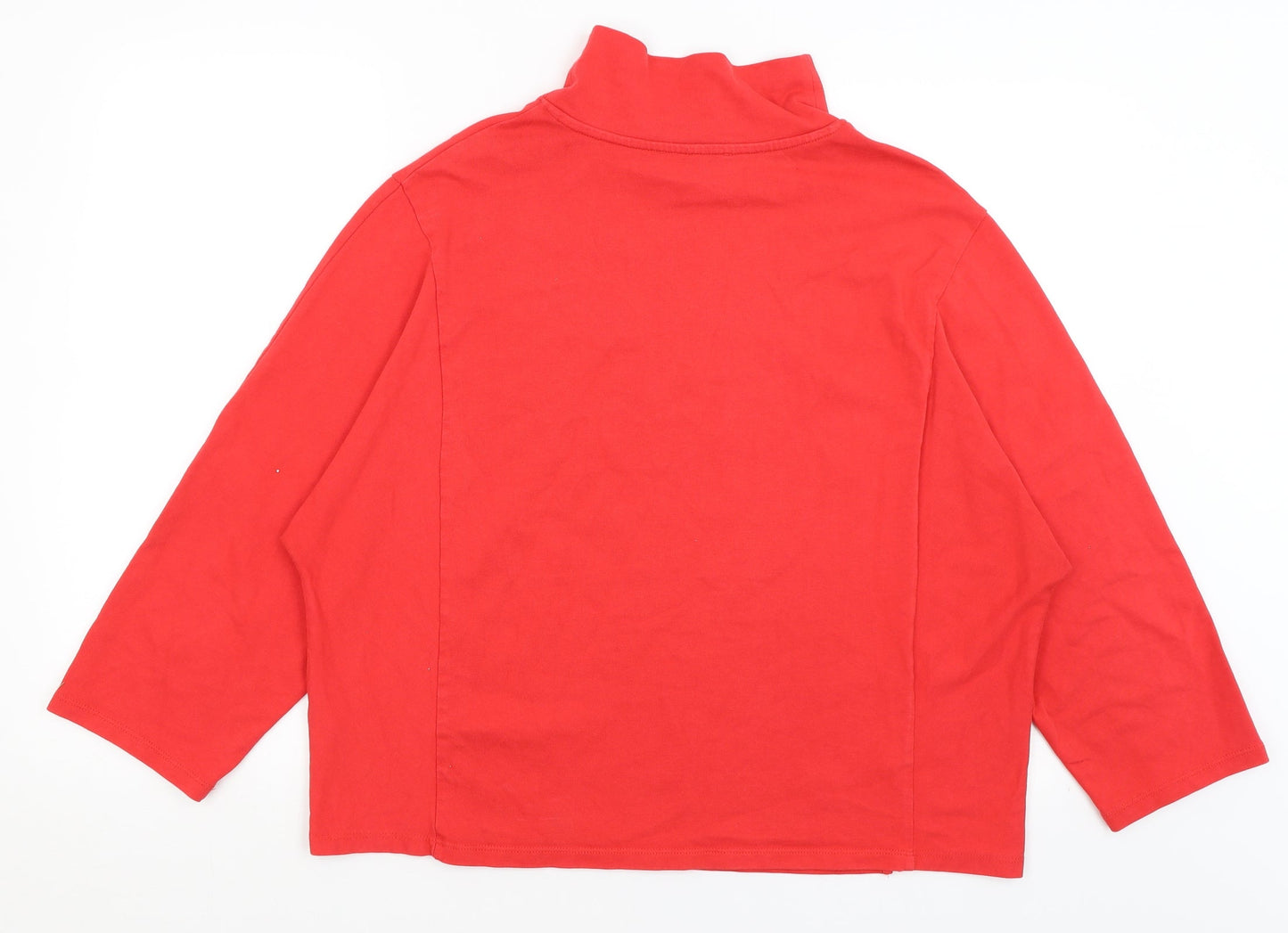 M&S Womens Red   Pullover Jumper Size 16