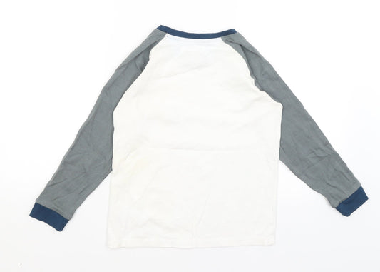 Lollidays Boys White   Basic T-Shirt Size 11-12 Years