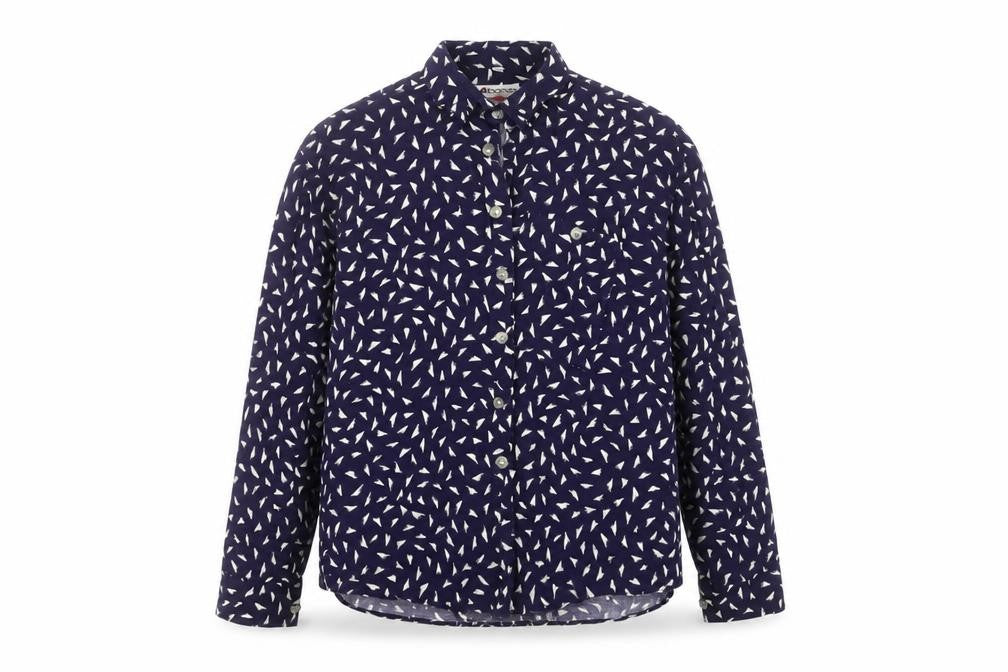 albanes Mens Blue Geometric   Button-Up Size 2XL