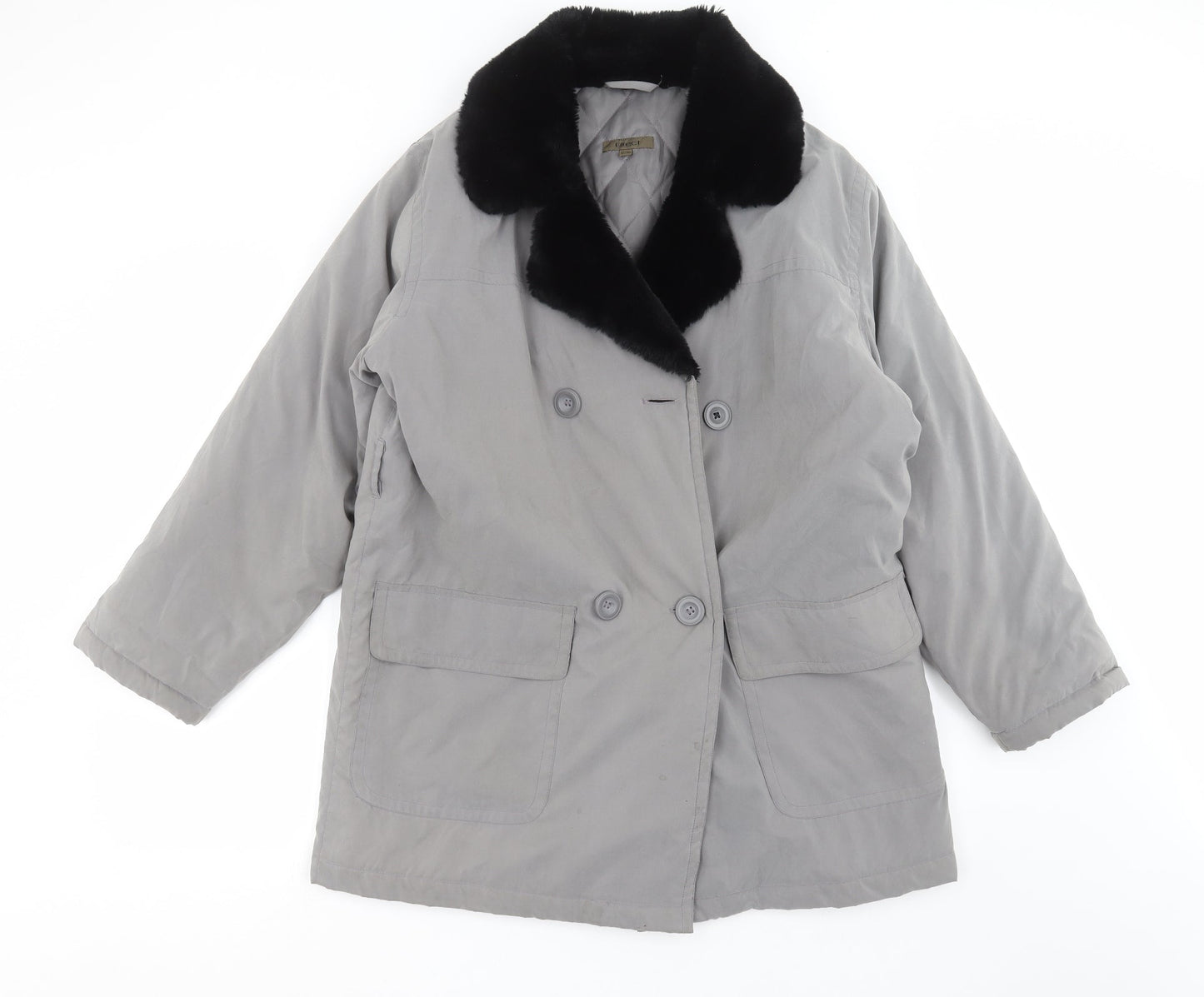 Effect Womens Grey   Jacket Coat Size 12