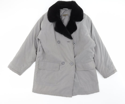 Effect Womens Grey   Jacket Coat Size 12