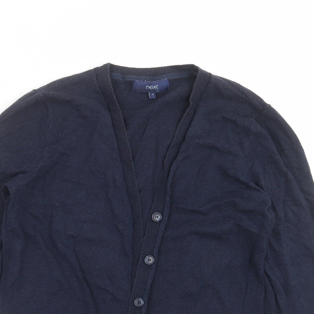 NEXT Womens Blue  Knit Cardigan Jumper Size 12