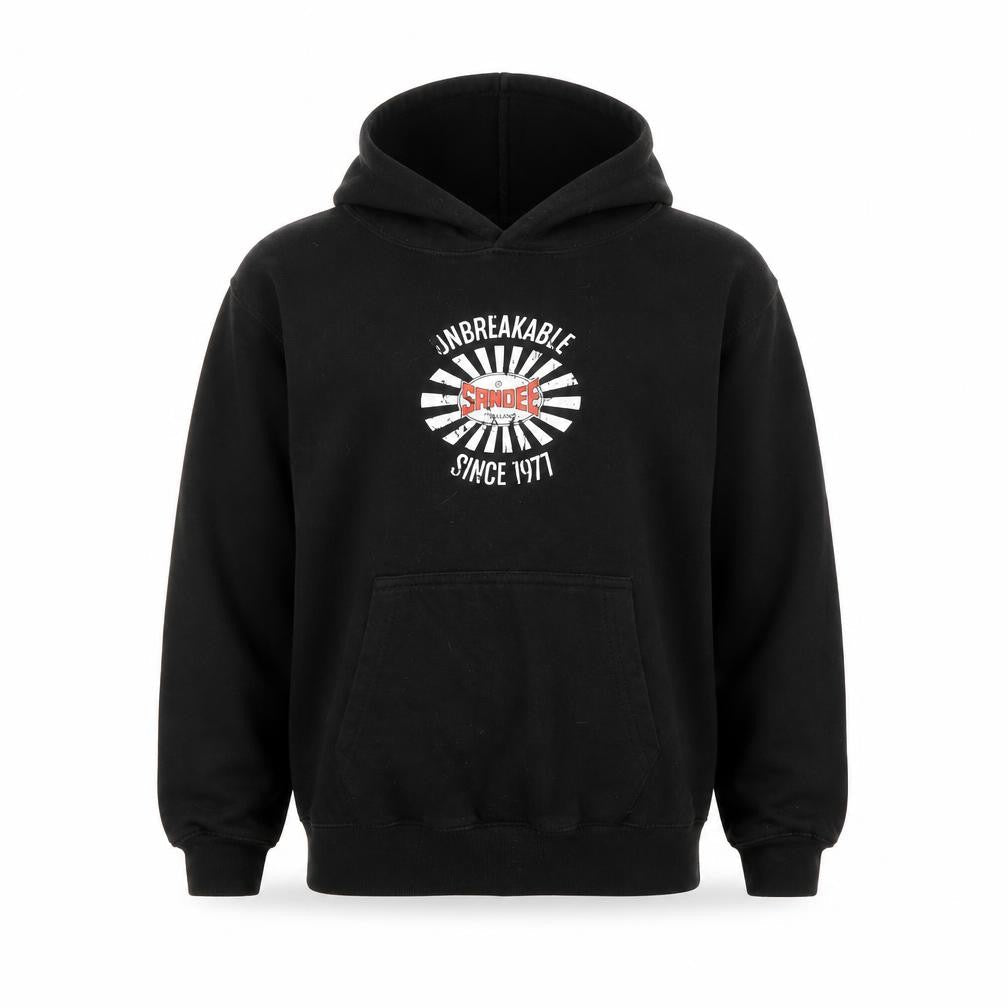 Awdis Boys Black   Pullover Hoodie Size 9-10 Years