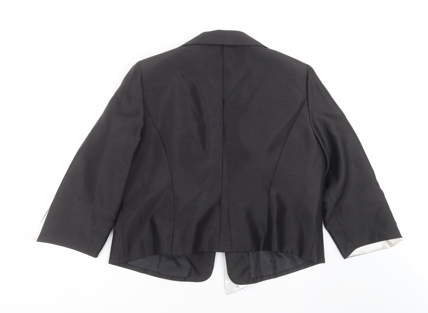 browns & co Womens Black   Jacket Suit Jacket Size 22