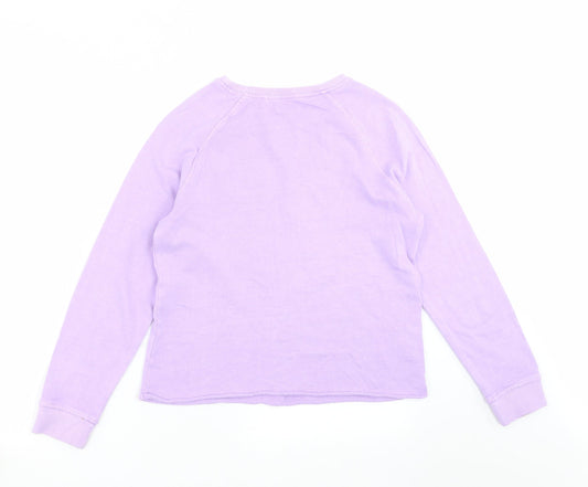 NEXT Girls Purple   Pullover Sweatshirt Size 11 Years  - unicorn