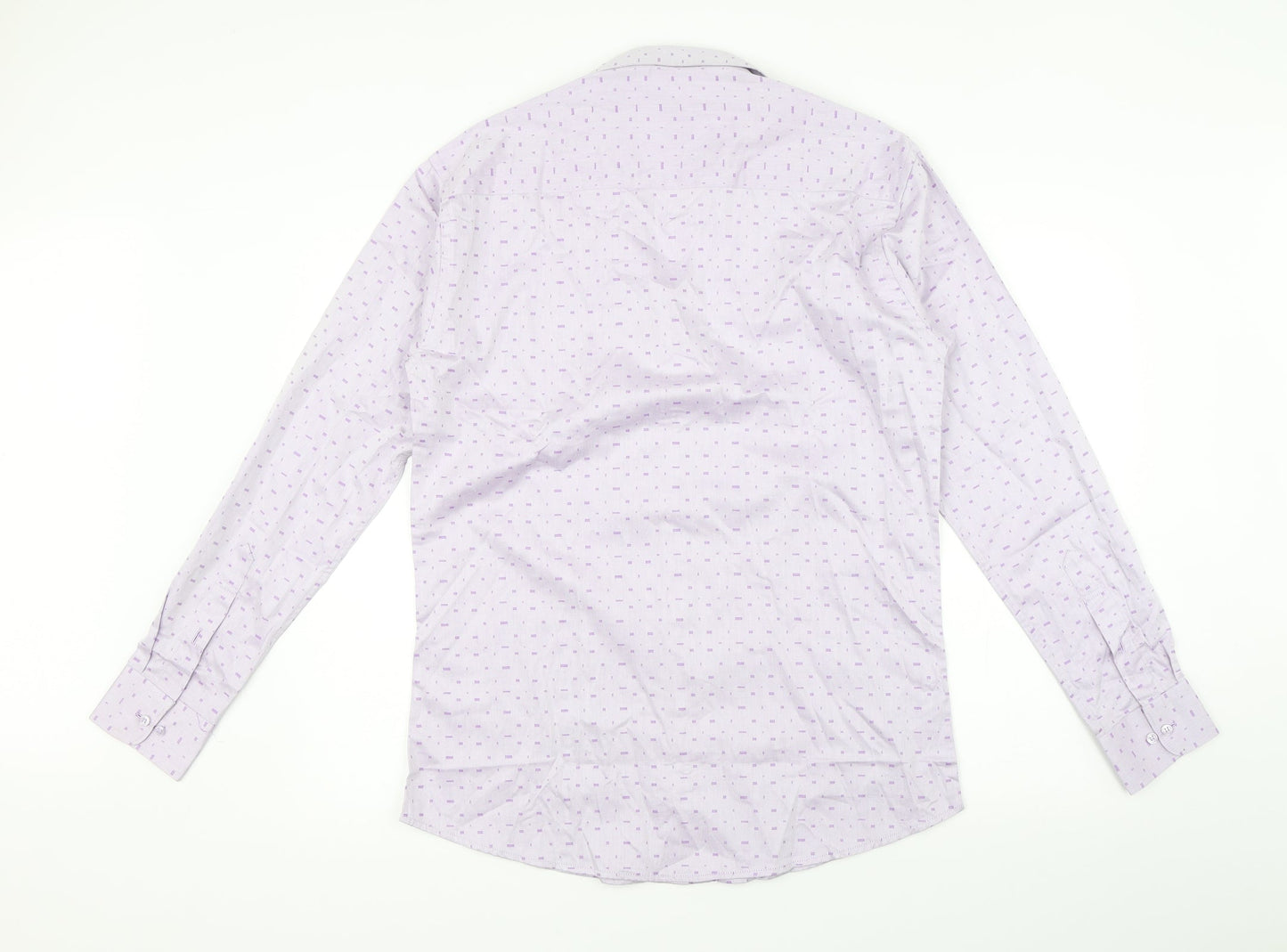 7sq Mens Purple    Button-Up Size XL