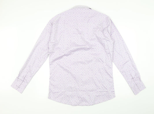 7sq Mens Purple    Button-Up Size XL