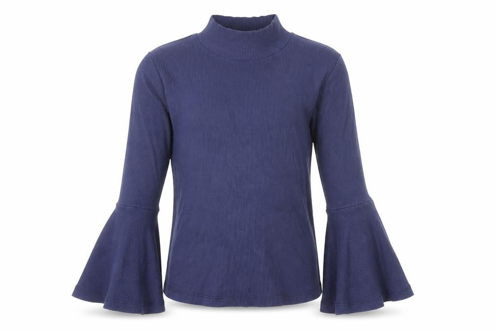 M&S Girls Blue   Basic Blouse Size 9 Years