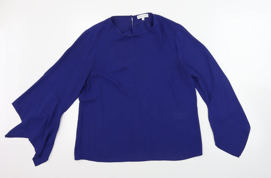 Warehouse Womens Black   Basic Button-Up Size 12