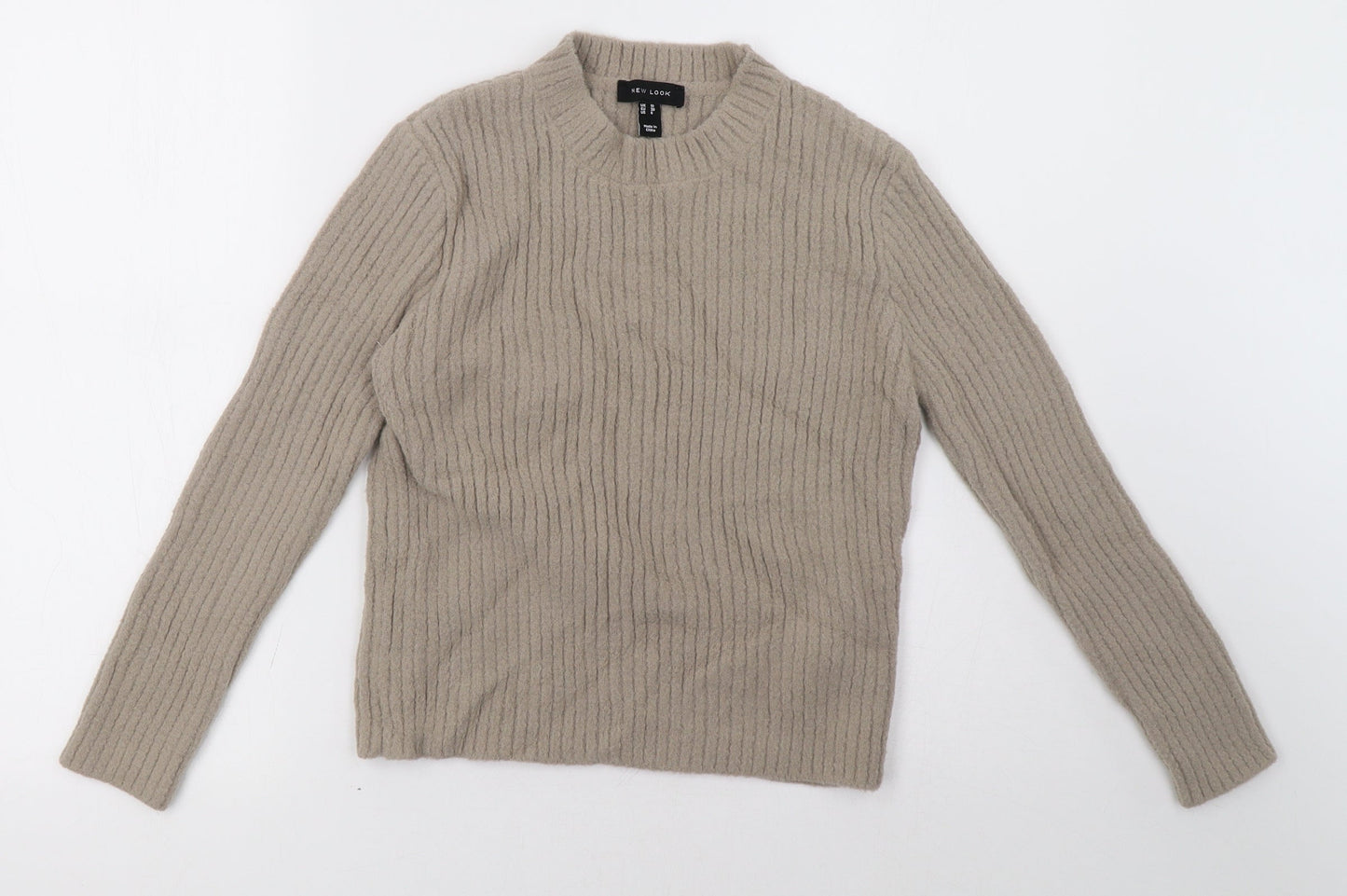New Look Womens Beige   Pullover Sweatshirt Size 10