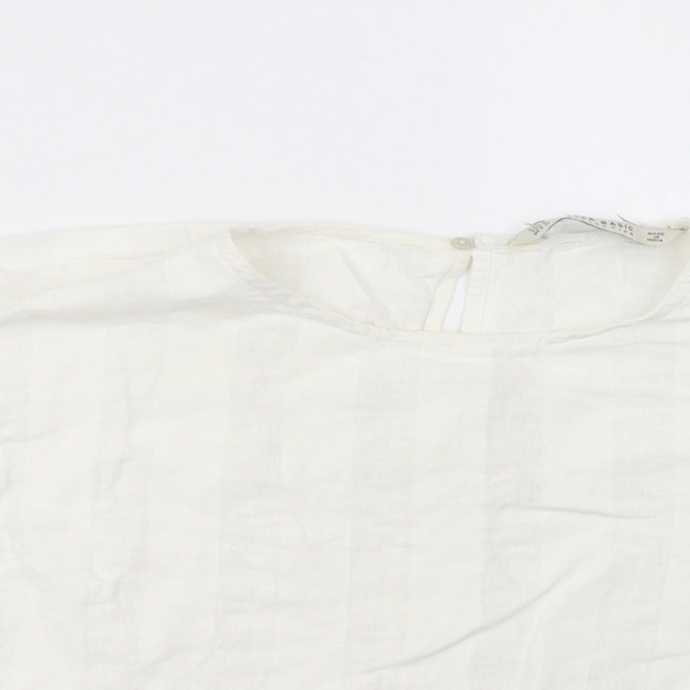 Zara Womens White   Basic T-Shirt Size M