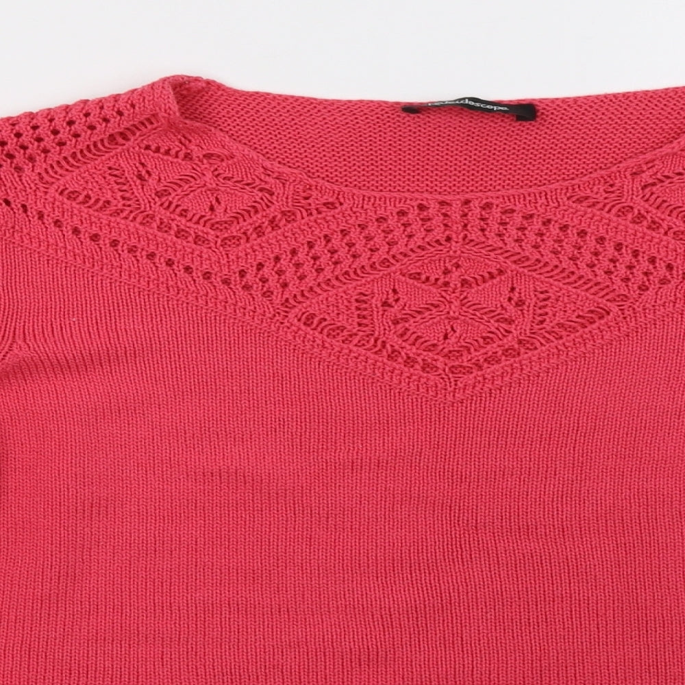 Kaleidoscope Womens Pink   Pullover Sweatshirt Size 14
