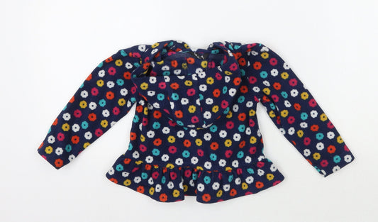 George Girls Blue Floral  Jacket  Size 2 Years