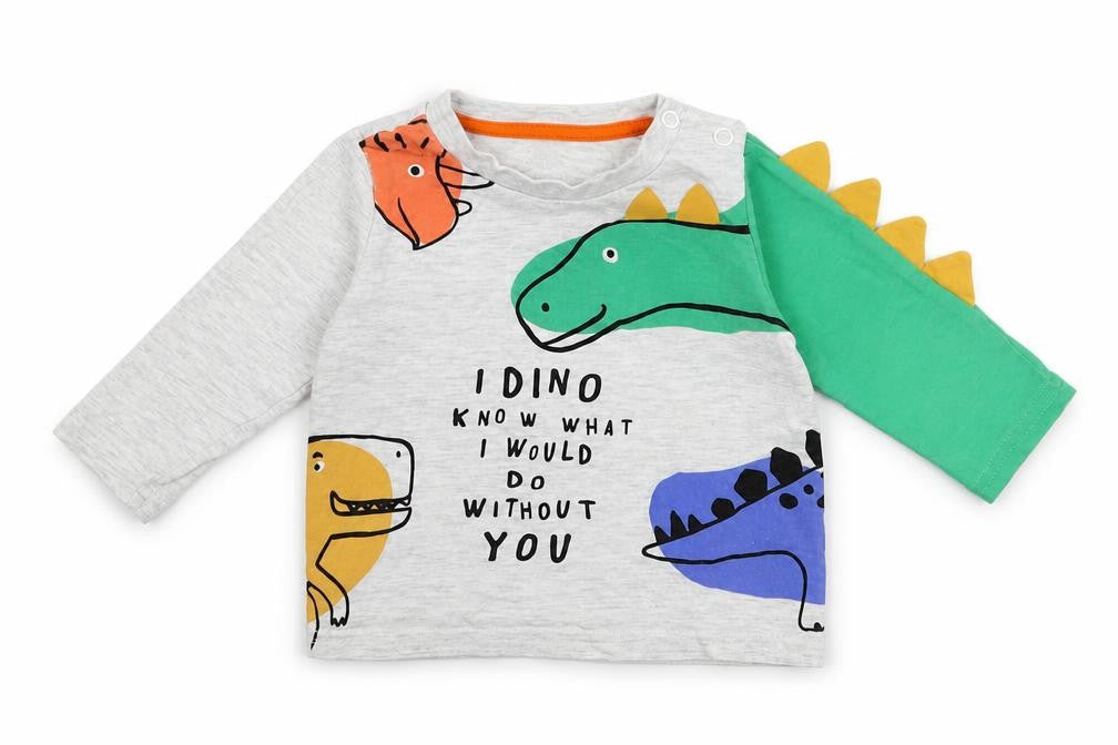F&F Boys Grey   Basic T-Shirt Size 3-6 Months